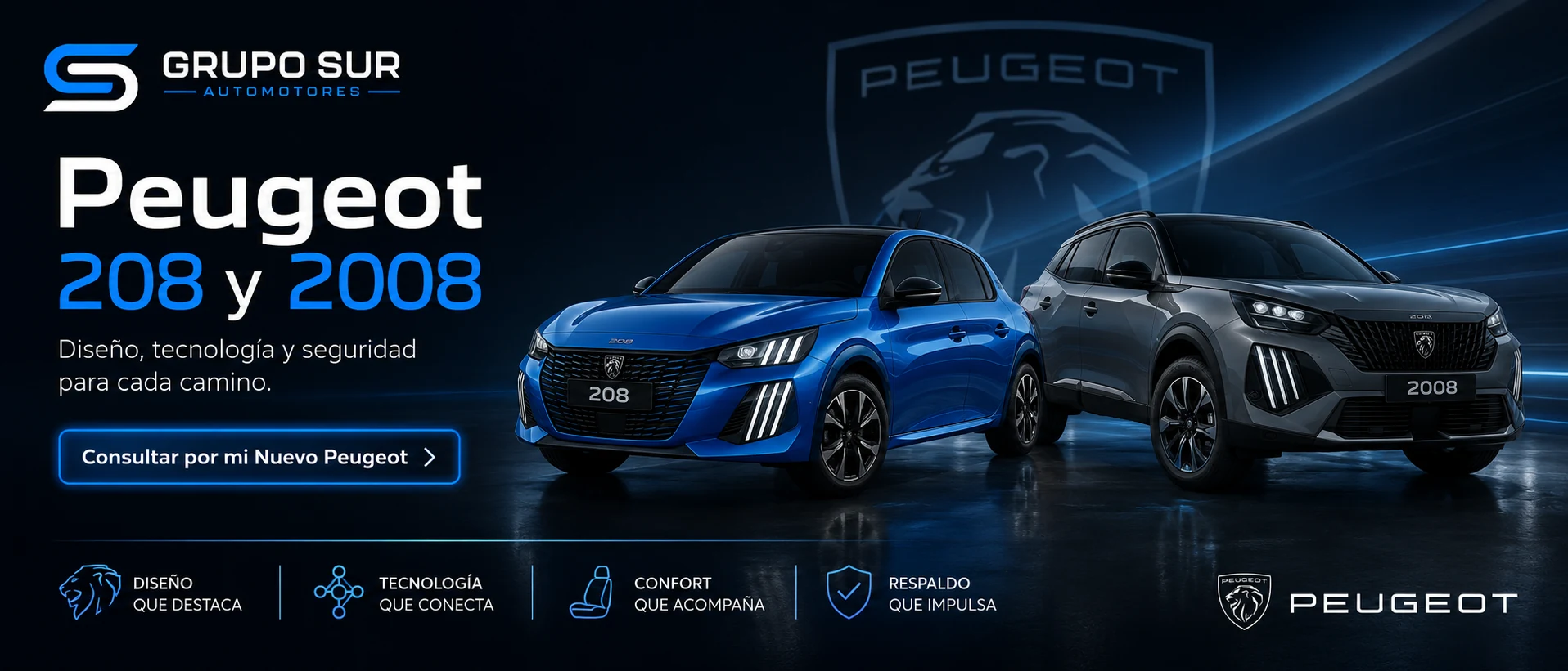 Peugeot 208 y 2008 - Grupo Sur Automotores